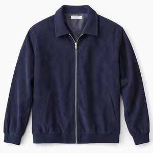 Men's NWOT Coofandy navy corduroy Full zip jacket XL